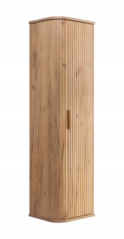 Szafka łazienkowa Furnidea słupek wiszący 139 cm dąb craft GLAMOUR 1 szt.
