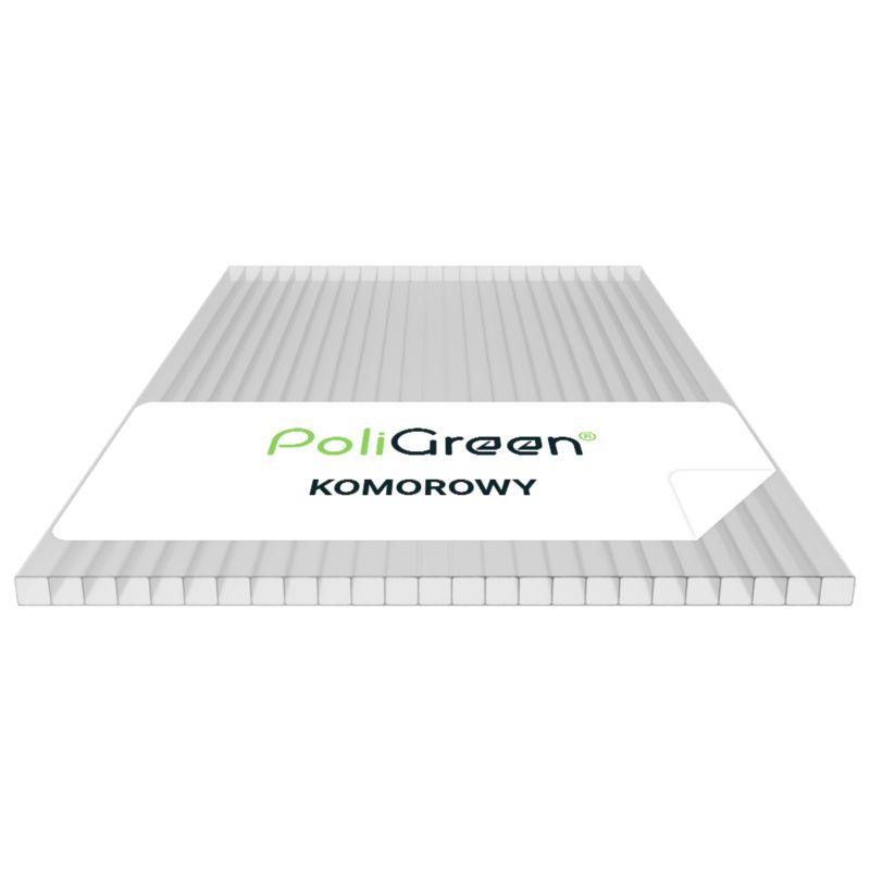 Płyta poliwęglan komorowy PoliGreen Bezbarwny multiwall 7000x2100/10 mm - 14,7 m² - 1 szt