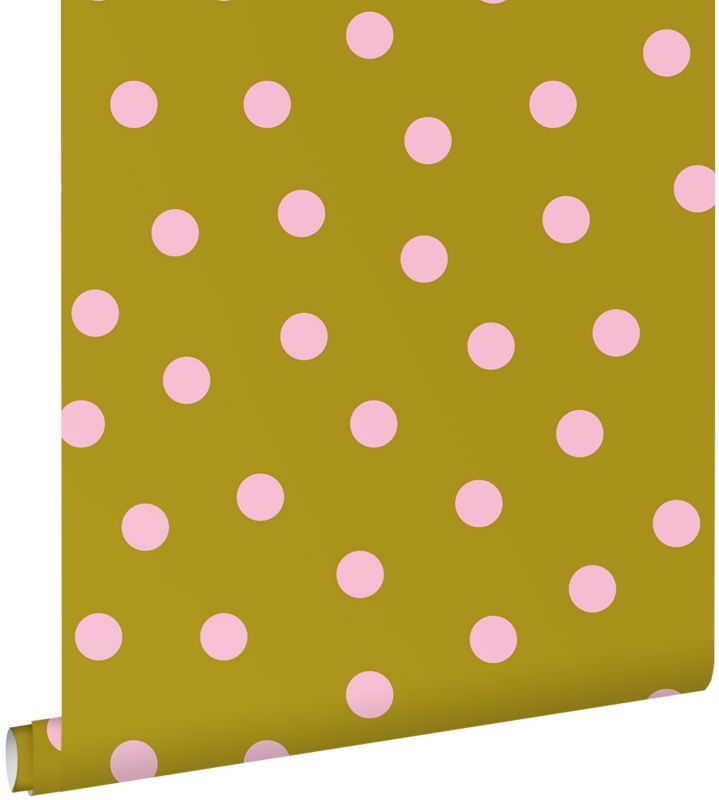 Tapeta ESTAhome kropki zielonymIfioletowym 50 x 900 cm - 1 rol.