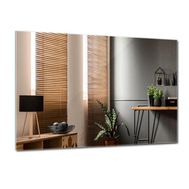 Lustro prostokątne Tulup 100 x 70 glamour łazienkowe bez ramy 1 szt.