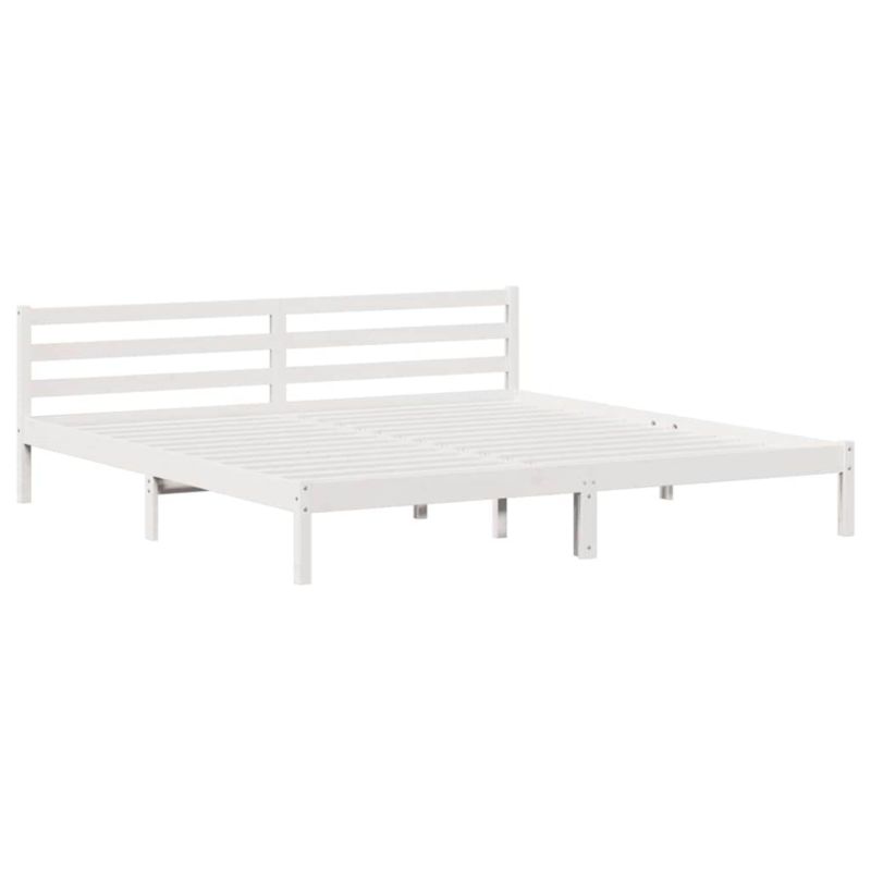 Rama łóżka WaszeMeble 200x220 cm Biały sosna WM-869787 1 szt.