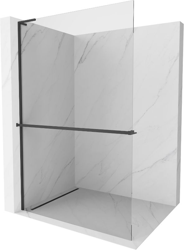 Ścianka prysznicowa walk-in Mexen Kioto+ L czarna 70x200 cm 800-070-123-70-00 1 szt.