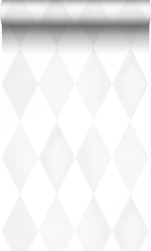 Tapeta Origin Wallcoverings motyw wieberchecka białym matowymIjasna ciepła szarość 53 cm x 10.05 m - 1 rol.