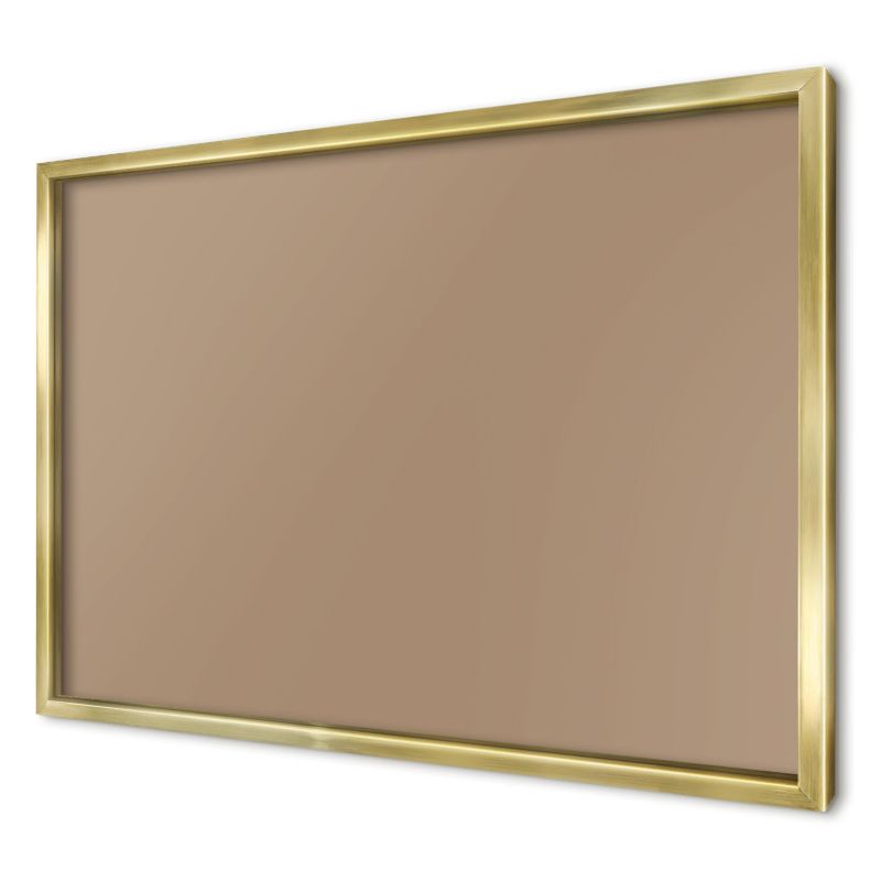 Dekoracyjna tablica magnetyczna Wallfluent 60x40 Ciepły jasny brąz w złotej ramie 1szt