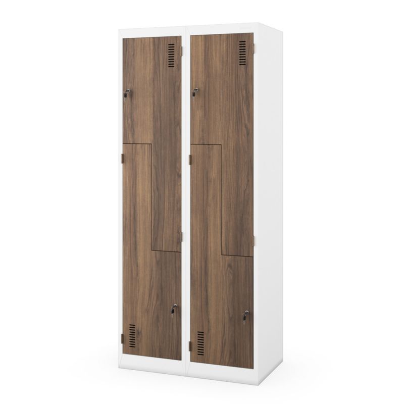 Szafa ubraniowa typu L biała-orzech Eco Design JAN NOWAK JULIA 185x80x45 cm 1szt