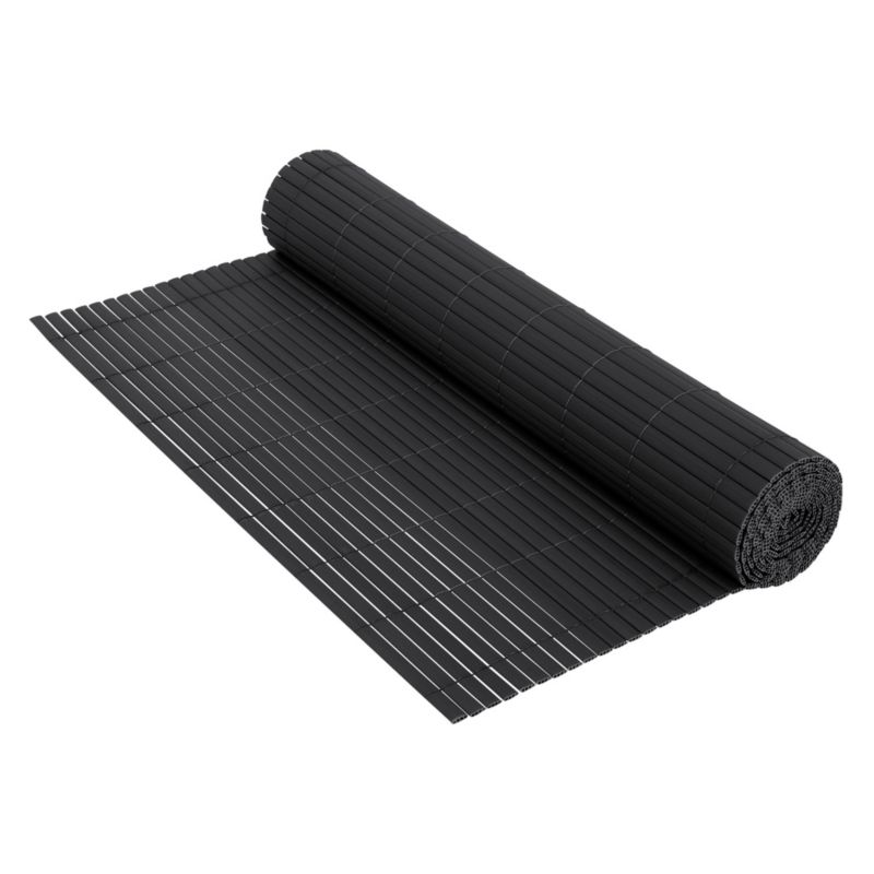 Mata ogrodzeniowa ECD Germany PVC antracyt 100x400 cm osłona przeciwwiatrowa balkonowa parawan ekran prywatności UV 3 wagowa 1 szt