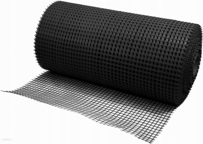 Siatka Ogrodzeniowa MELETE Czarna Rabatowa Plastikowa Wszechstronna 0,6m x 25 m - 1 sztuka