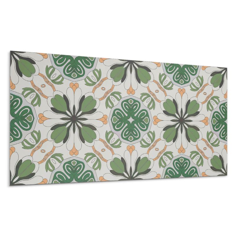 Panel samoprzylepny Wallfluent 120x60 cm Symetryczny motyw kwiatowy 1 szt.