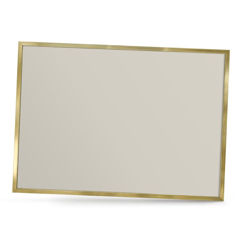 Dekoracyjna tablica magnetyczna ArtPrintCave 70x50 Ciepły kamienny w złotej ramie 1szt