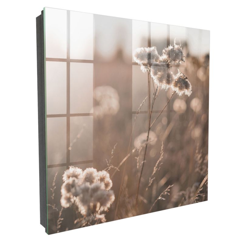Skrzyneczka Na Klucze Tulup 30x30 cm Naturalna lekkość - Czarna - Otwierana na lewo 1 szt.