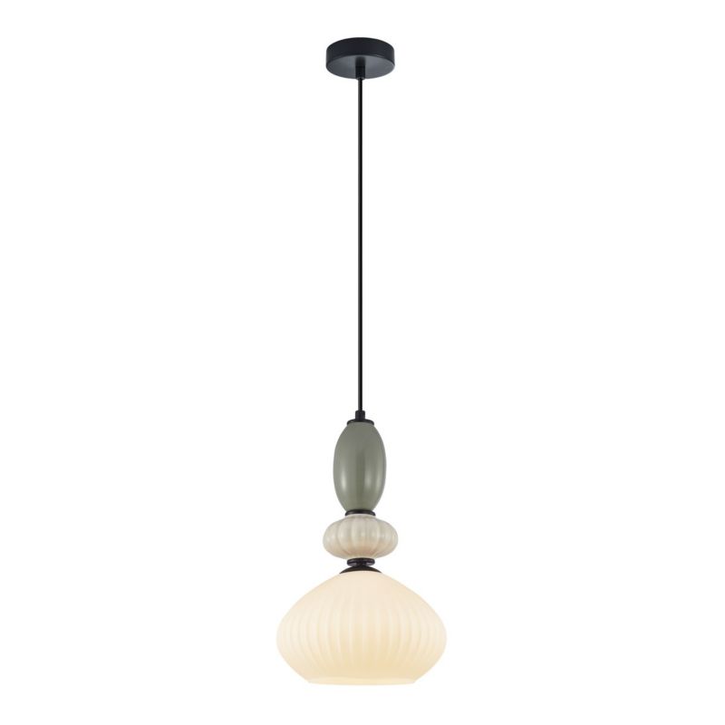 Lampa wisząca ozdoby z ceramiki Italux Domali multikolor 1xE27x40W IP20 wym:112x22,5x22,5cm - 1 szt.