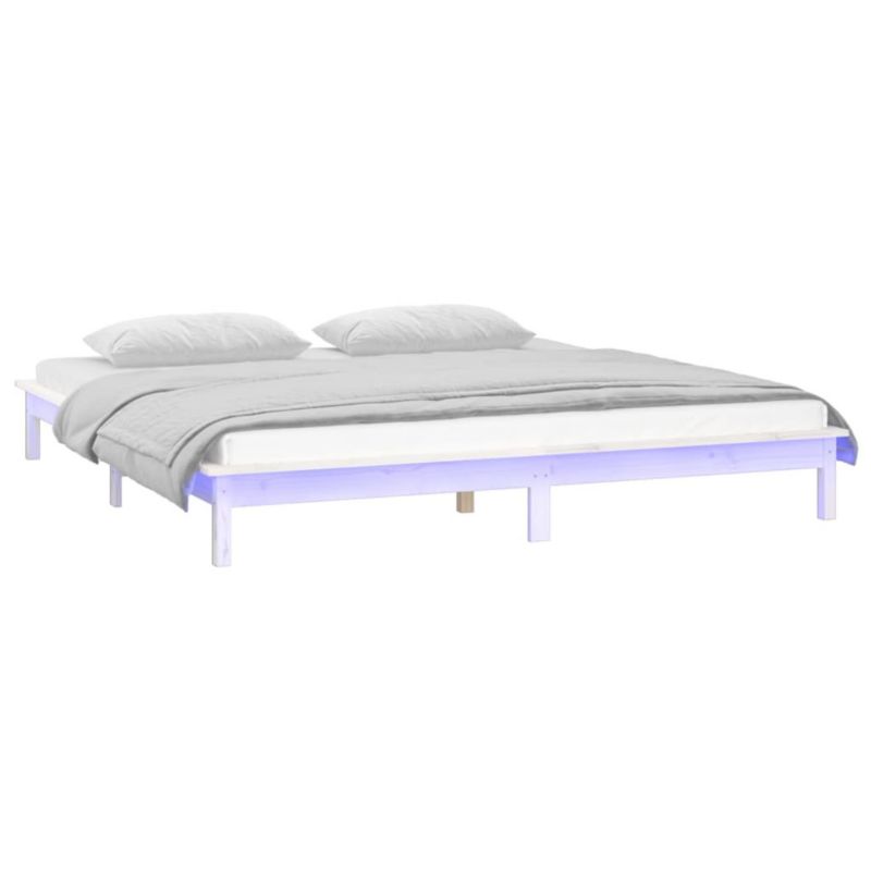 Łóżko drewniane WaszeMeble 140x190 cm biała WM-820652 1 szt.