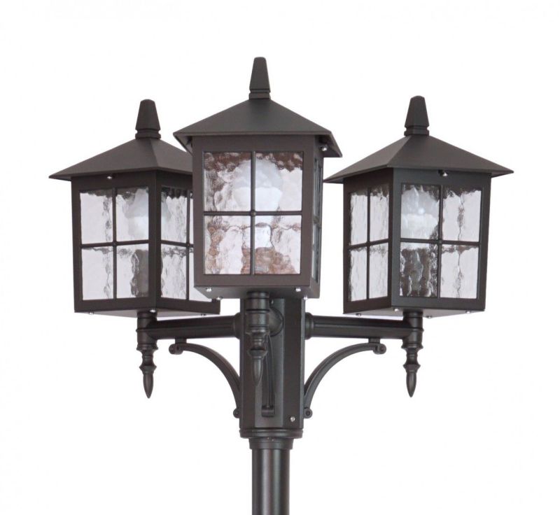 Latarnia ogrodowa SU-MA Wenecja czarna 3 x E27 x IP43 wym: 280 x 58 x 53 cm - 1 szt.