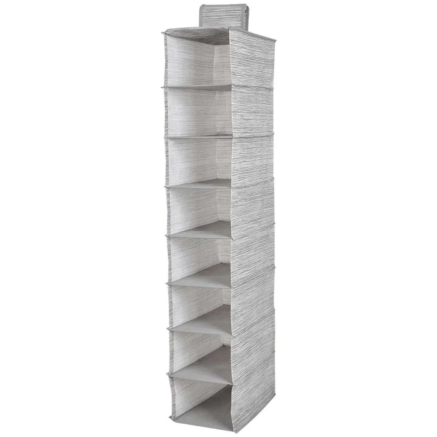 Organizer zawieszany MIAMI 8 półek 28 x 28 x 95 cm beżowy