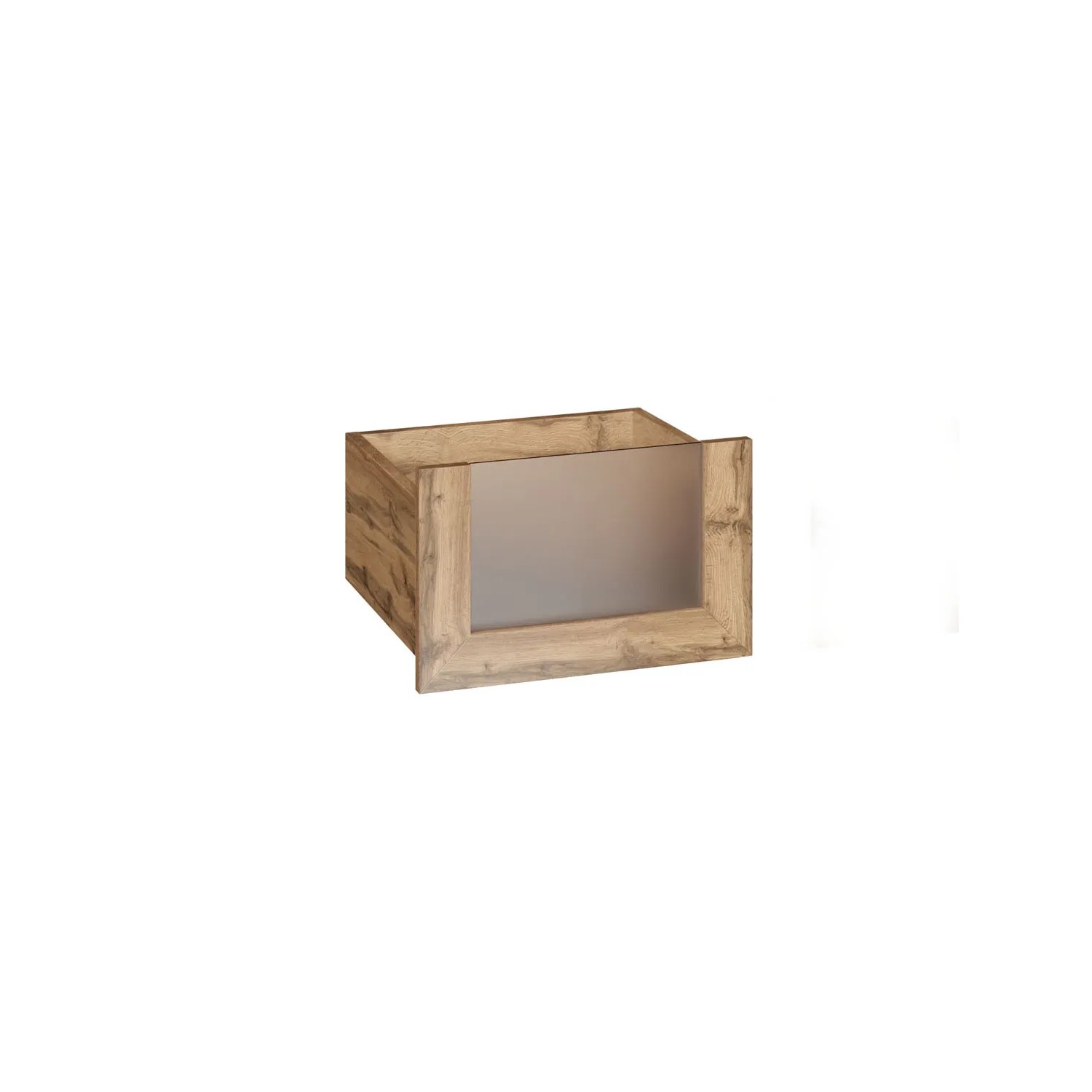 Szuflada Dąb Wotan ze szklanym frontem 50 x 25 cm Garderoby/Szafy Modułowe