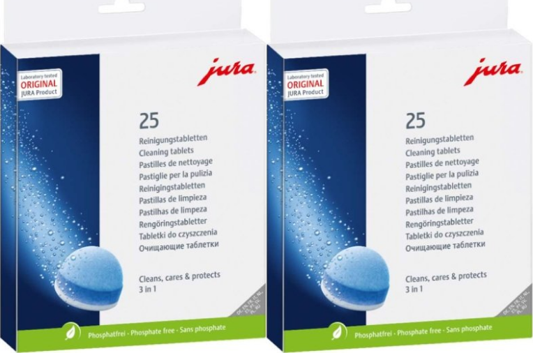 2x Tabletki czyszczące do ekspresu Jura 25045, 25 sztuk
