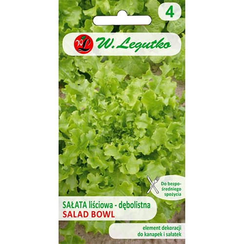 1 pac, Salată de frunze Salad Bowl - Semințe: Mod de ambalare: 1 g