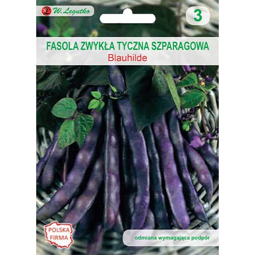 1 pac, Fasole oloagă Blauhilde - Semințe: Mod de ambalare: 10 g