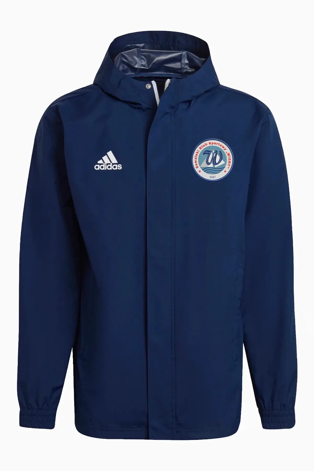 Kurtka adidas Wigry Suwałki 23/24 All-Weather - Granatowy
