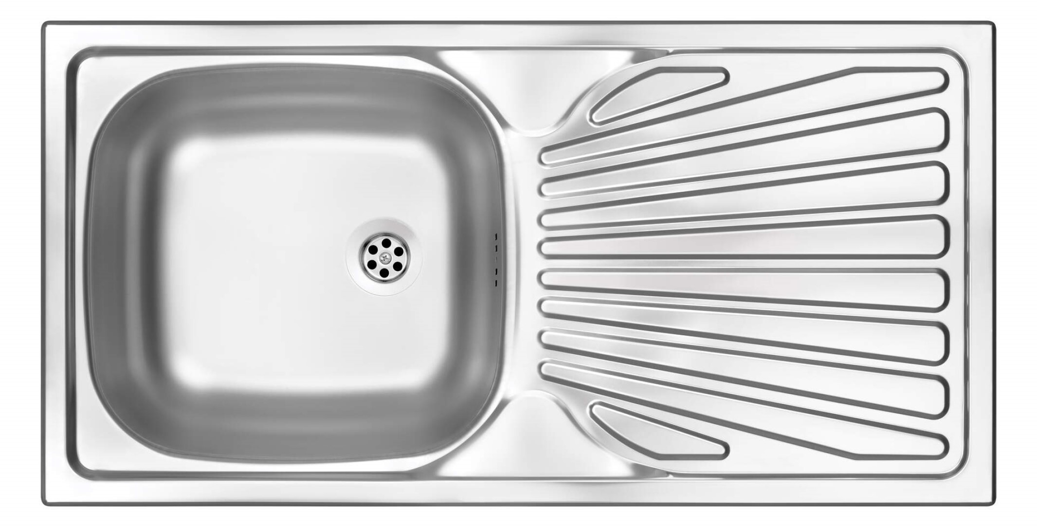 Deante Techno zlewozmywak stalowy 86x43,5 cm wpuszczany stal satynowa ZMU011B