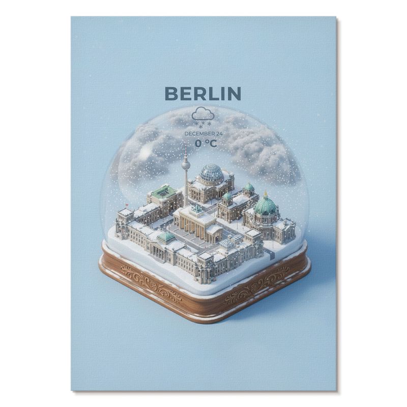 Plakat na Ścianę Tulup 29,7x42 cm (A3) Kula śniegowa Berlin Do biura, salonu, sypialni 1 szt.