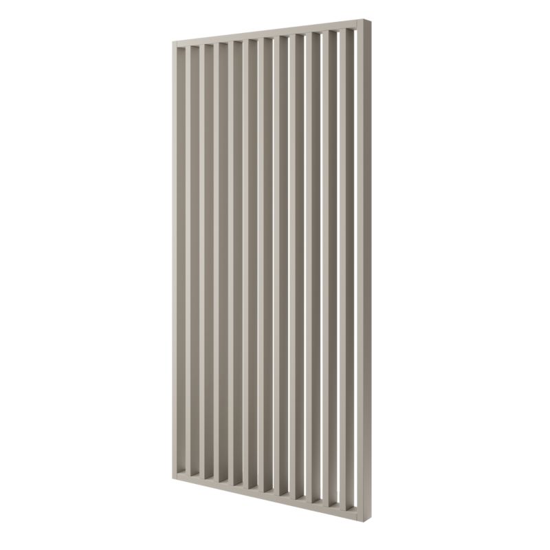 Ścianka z lameli - Gotowy zestaw - szerokość 187 cm - LAMELE3D - Piaskowy Beż - 1 szt.