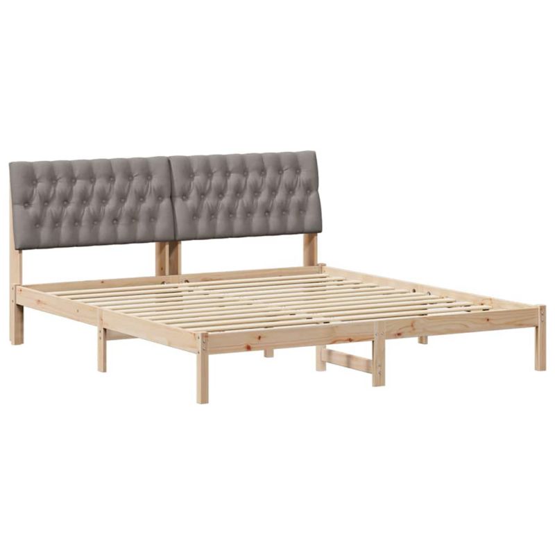 Łóżko Drewniane WaszeMeble 180x200 cm Brązowe WM-3394386 1 szt.