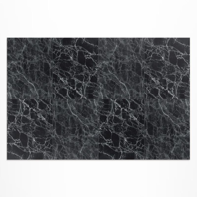 Zewnętrzny Dywan Winylowy Wallfluent 140x210 cm Ciemny marmur kamienne kafle 1 szt.