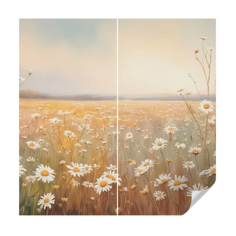 Tapeta samoprzylepna Wallfluent 250x250 cm Kwietna łąka Dla Miłośników Natury I Romantycznych Pejzaży 1 szt.