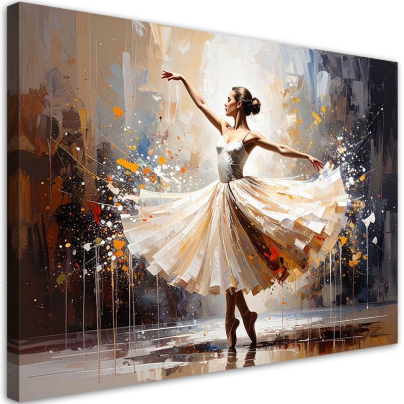 Obraz do salonu sypialni kuchni biura Feeby Baletnica tancerka kobieta 60x40cm 1szt