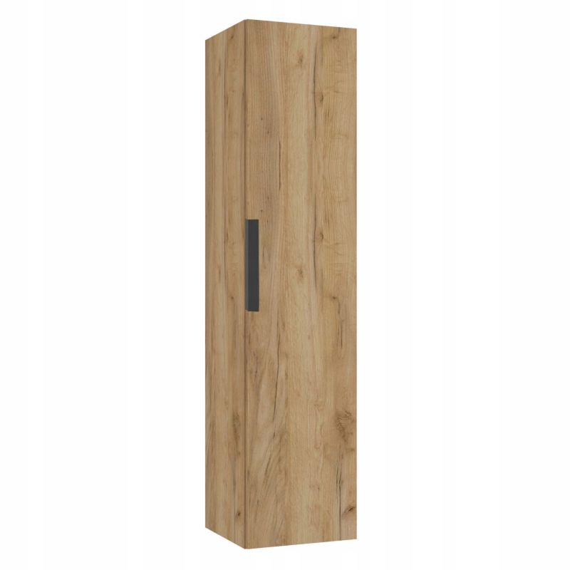 Słupek Łazienkowy Stamar Szafka Regał Wiszący Dąb Craft Złoty 330 x 1400 mm 1 szt