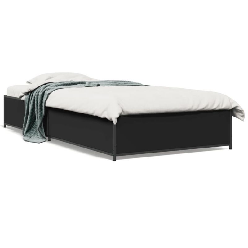 Łóżko metalowe WaszeMeble 75x190 cm czarna WM-845121 1 szt.