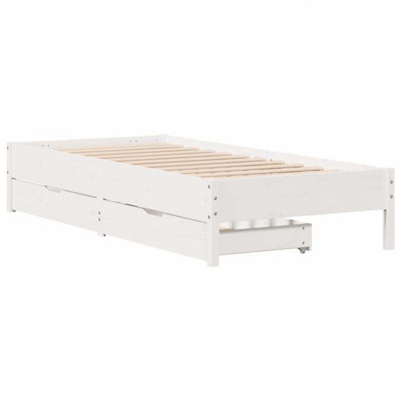 Łóżko drewniane WaszeMeble 75x190 cm biała WM-3301735 1 szt.