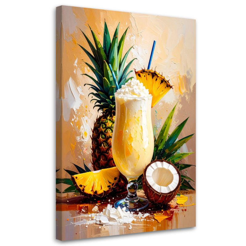 Obraz do kuchni baru jadalni Feeby Pina Colada Tropikalna 40x60cm 1szt