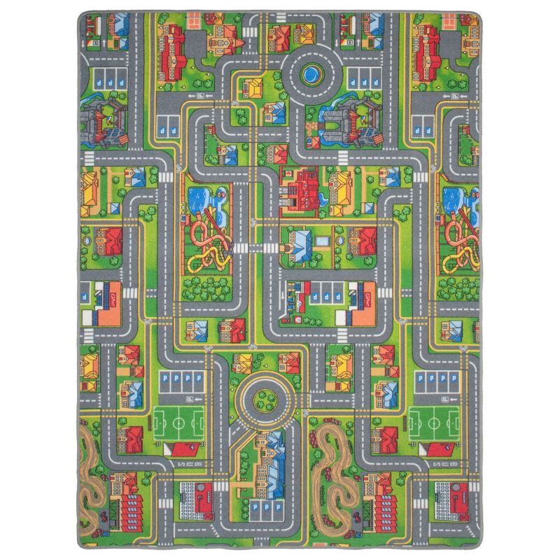 Dywan dziecięcy 150x200 cm Uliczki e-floor szary 1 szt