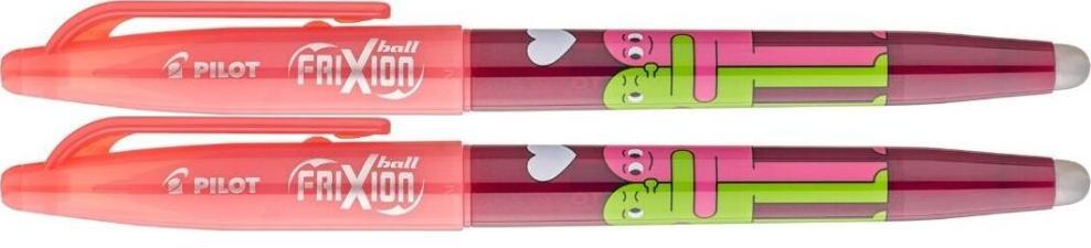 2x Pióro kulkowe wymazywalne Pilot Frixion Ball Friends, 0.7mm, czerwona obudowa/niebieski wkład