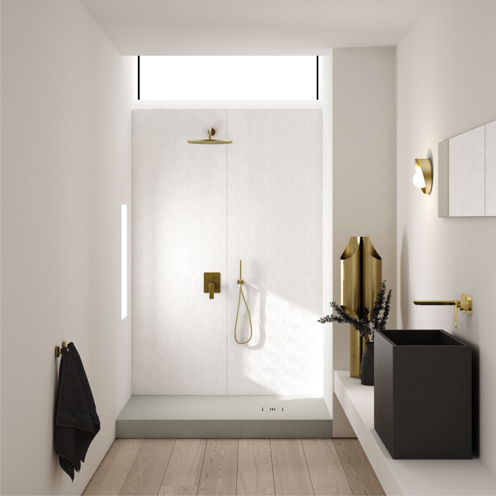 Schedline Nonlimits White Stone brodzik prostokątny 170x80 cm biały 3ST.N1P-80170/B/ST-M1/B/ST