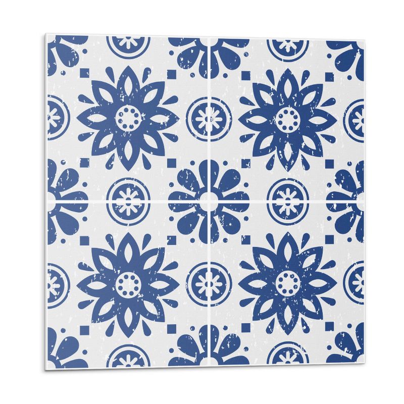 Kafelki samoprzylepne Wallfluent 50x50 cm Kwiatowy design 4 szt.