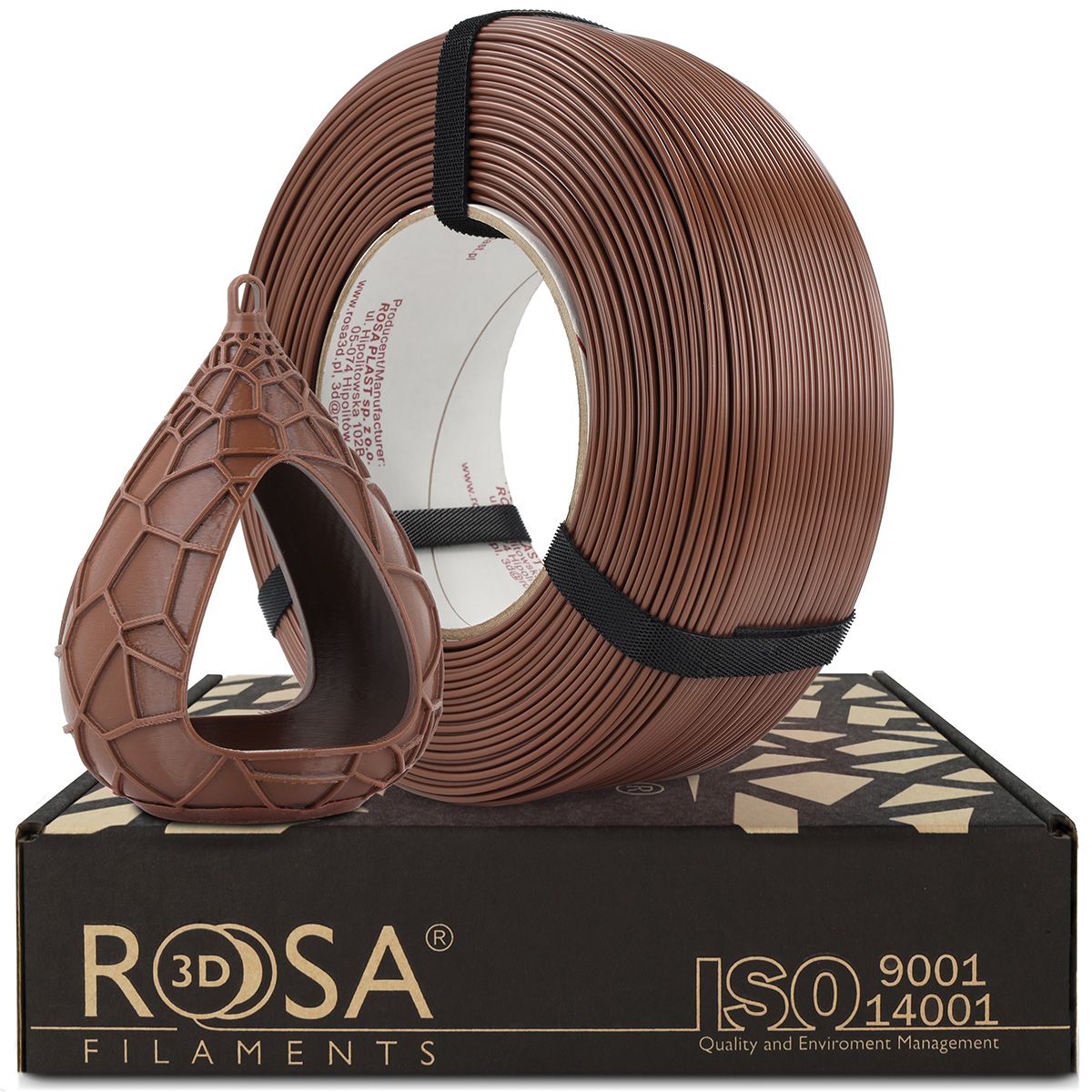 FILAMENT 3D ReFill PET-G Standard HS Milk Chocolate Brown (Refill 1kg / 1.75mm)