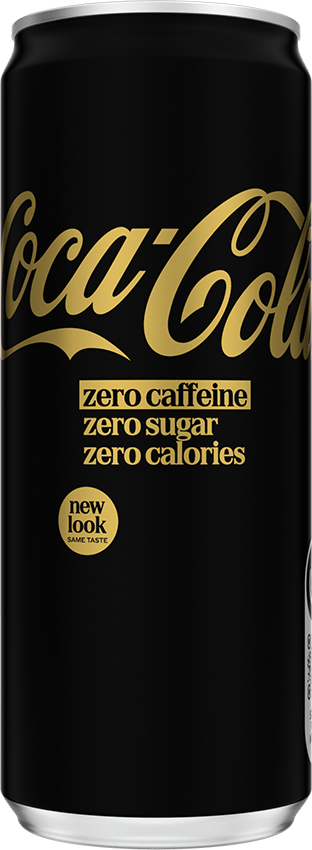 Coca-Cola Zero Cukru, Zero Kofeiny, Zero Kalorii, puszka Sleek, 0.33l, KAUCJA