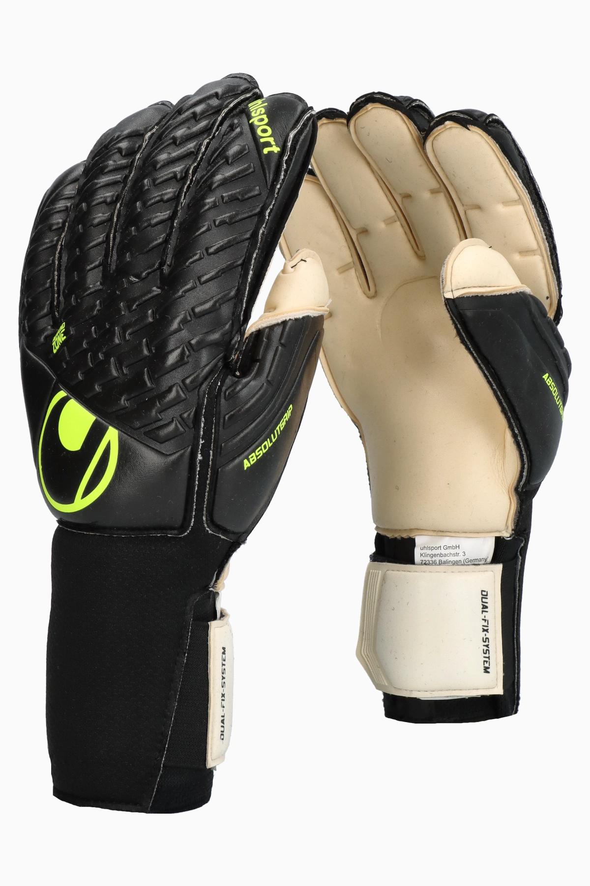 Rękawice Uhlsport Fangmaschine Absolutgrip Flex Frame Carbon - Czarny