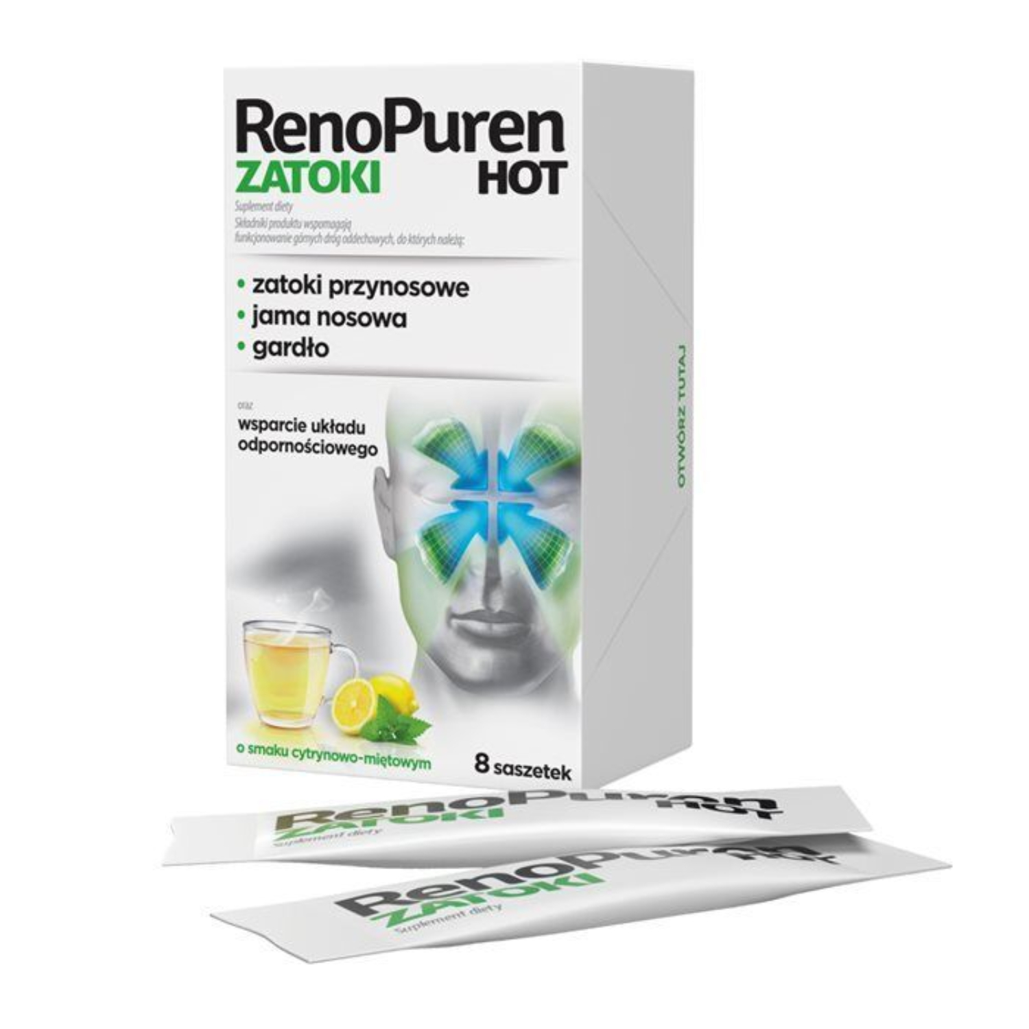 Renopuren zatoki hot, 8 saszetek