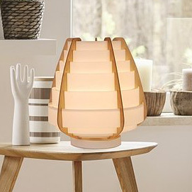 Ledea Nagoja lampa stołowa 1x40W beżowa 50501039