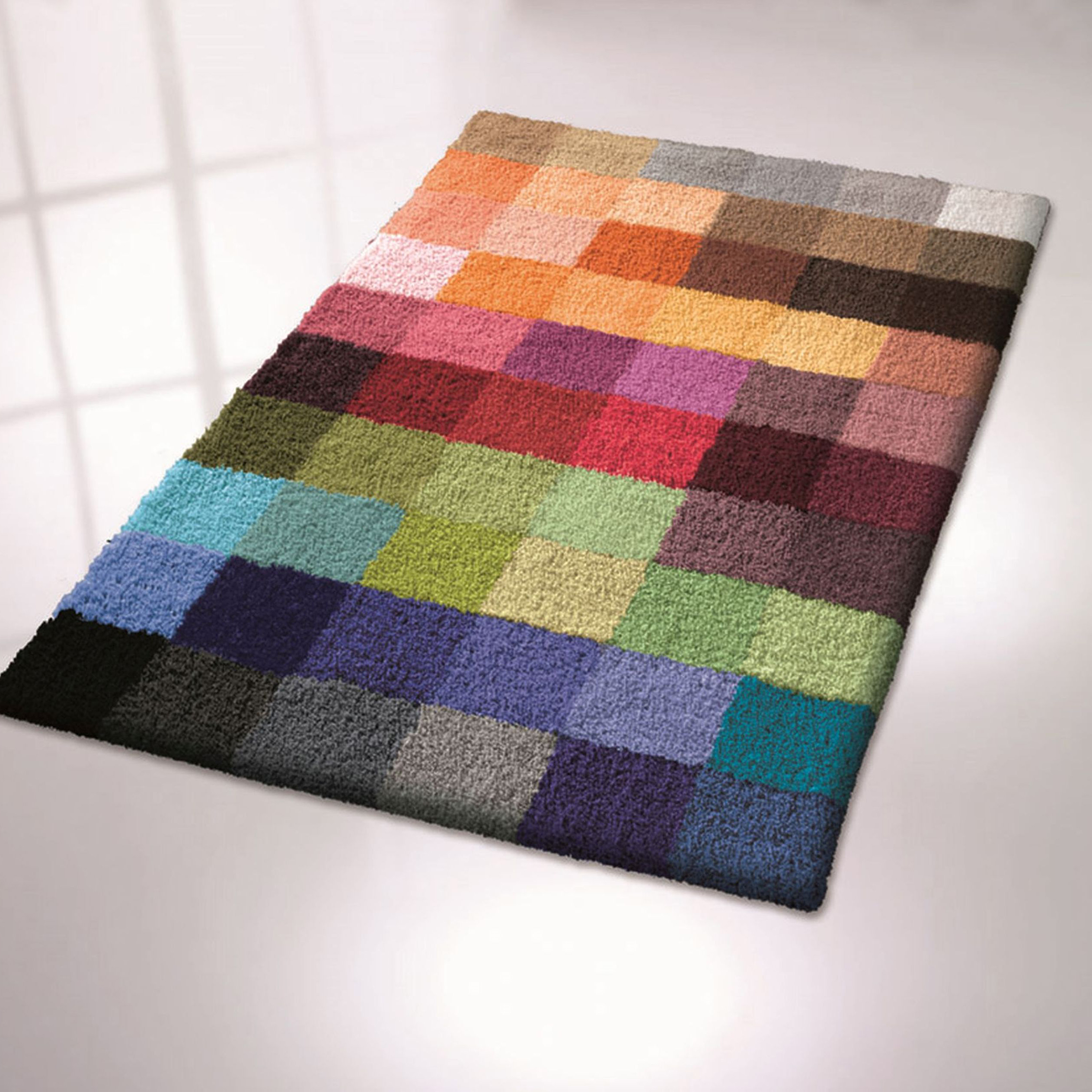 Kleine Wolke Cubetto dywanik łazienkowy 120x75 cm prostokątny mix kolorów Multikolor 8821148449
