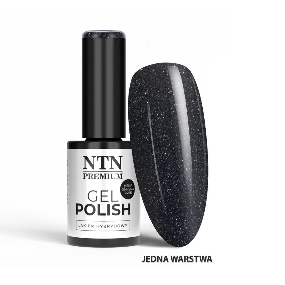 Lakier hybrydowy LED/UV Gel Polish Blacks Nr 562 Limited Edition NTN Premium HEMA/Di-HEMA Free 5g