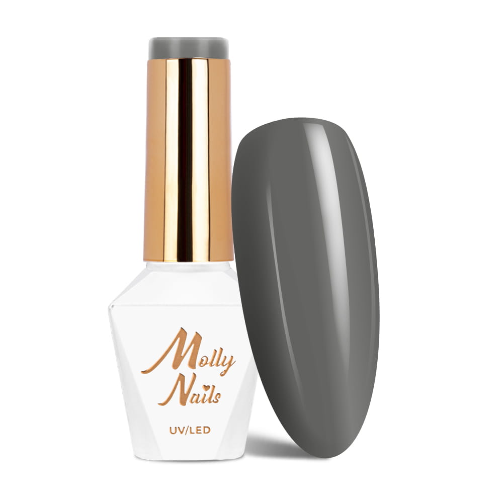 Lakier hybrydowy LED/UV Gel Polish Molly Nails Pure Nature Nr 100 Silence HEMA/Di-HEMA Free 8g