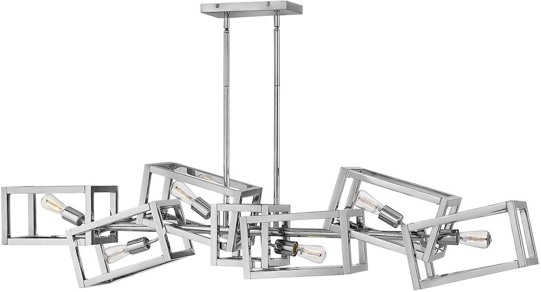 Darmowa Dostawa - Lampa wisząca 6x60 W nikiel Quintiesse Ensemble QNENSEMBLE6PN