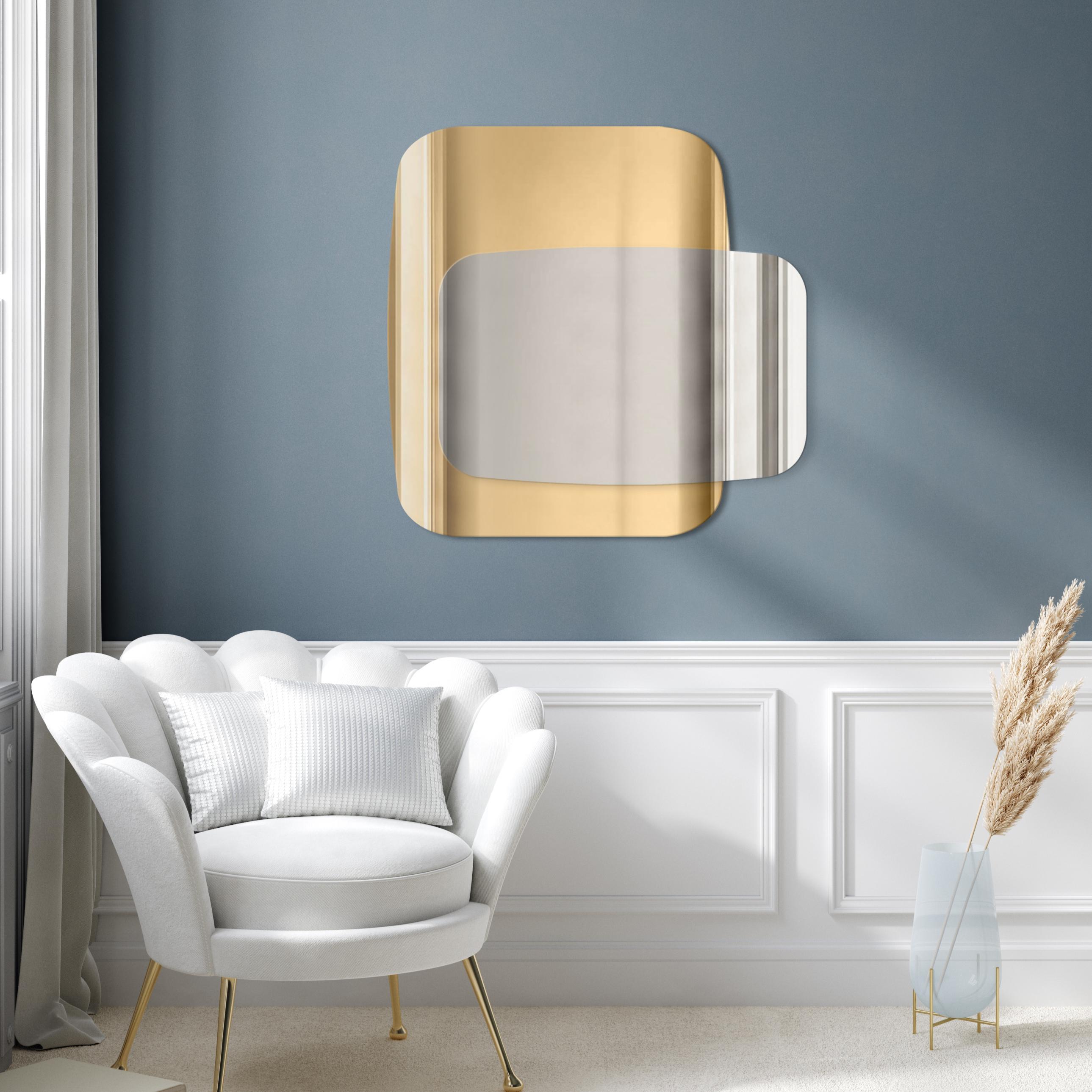 Darmowa Dostawa - Lustro 75x95 cm srebrny-złoty Guarda Opera no. 1 TOSOPE1GOLD75x95