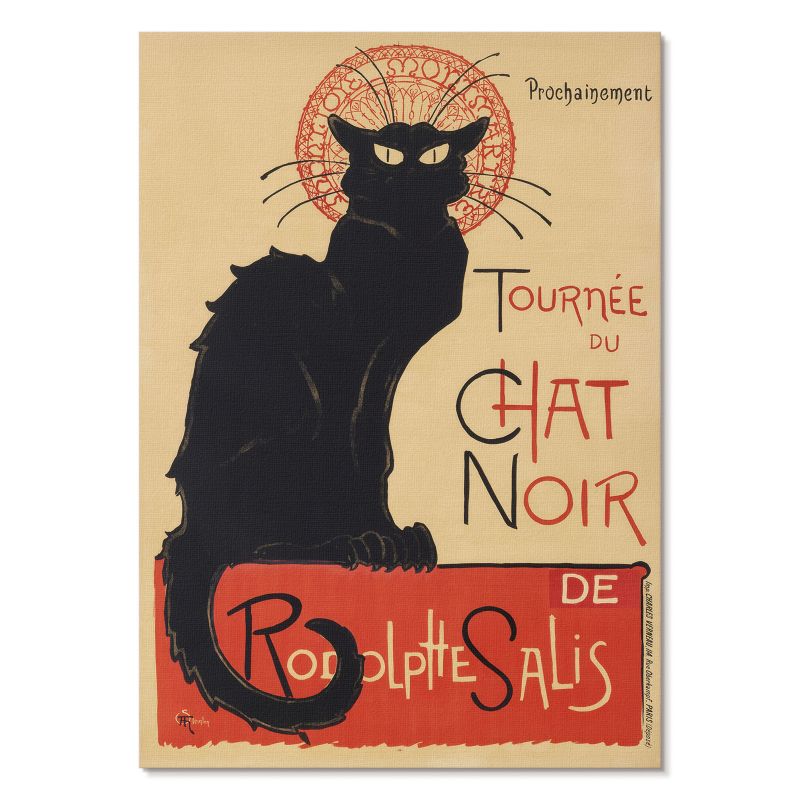Nowoczesny Plakat na Płótnie Tulup 29,7x42 cm (A3) Tournée du Chat Noir Do salonu, sypialni, przedpokoju 1 szt.