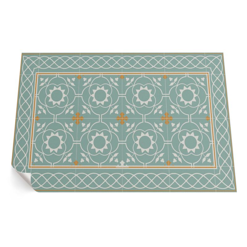 Winylowy Chodnik Zewnętrzny ArtPrintCave 60x90 cm Vintage symetria dekoracyjne płytki 1 szt.